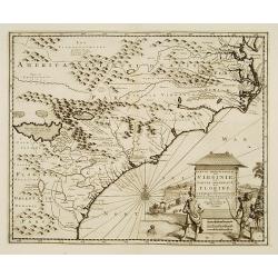 Partie Meridionale de la Virginie et la .. Floride dans L'Amerique septentrionale ..
