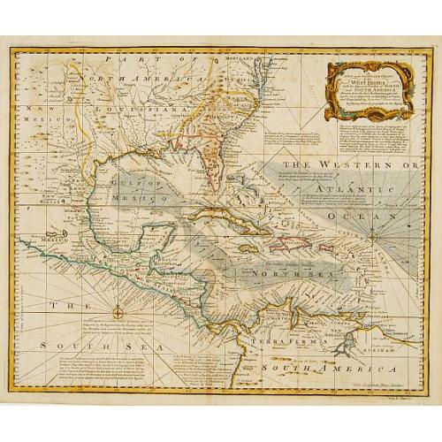 Old map image download for An accurate map of the WEST INDIES..