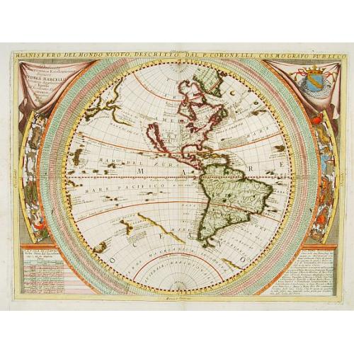 Old map image download for Planisfero del mondo nuovo..