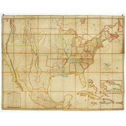 Map of the United States with contiguous British & Spanish Possessions.