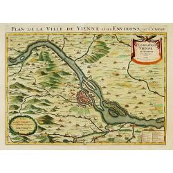 Plan de la ville de Vienne et ses environs par le Sr. Sanson.
