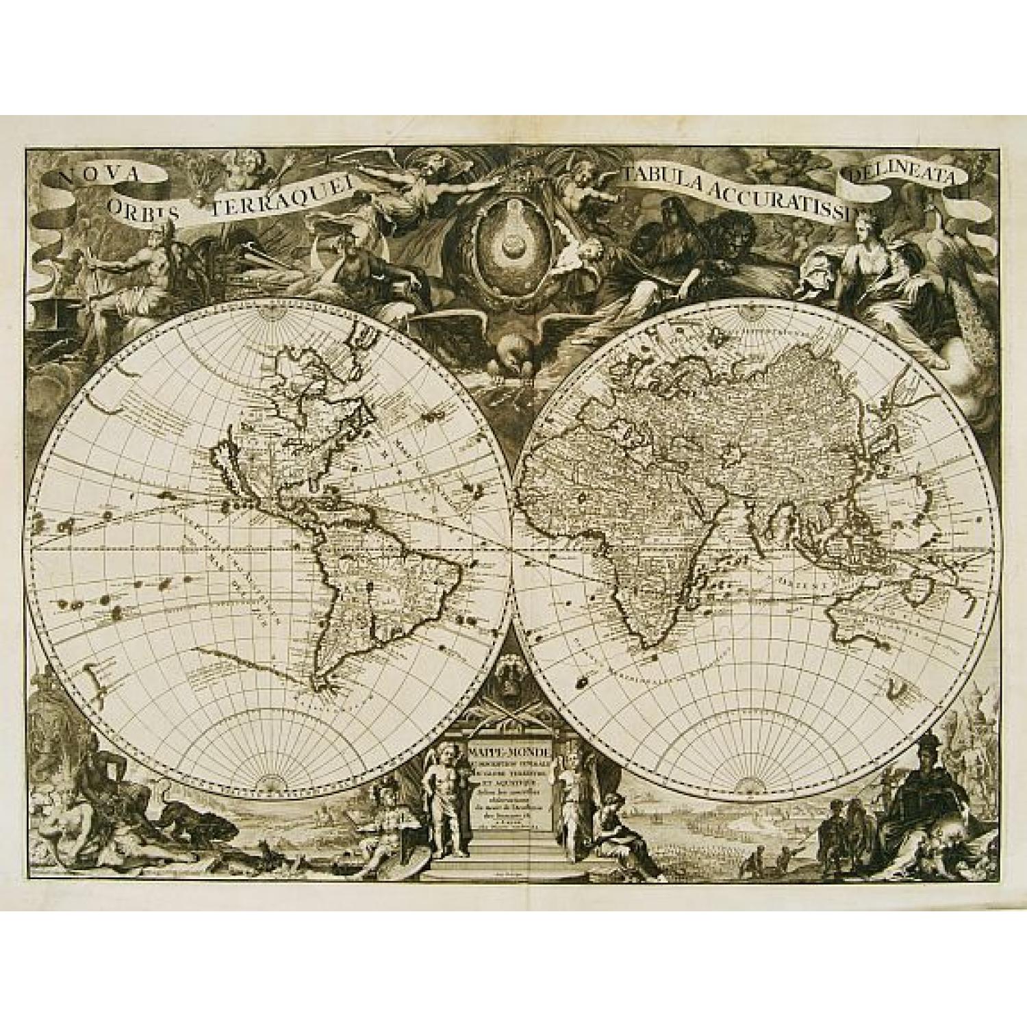 Nova Orbis terraquei tabula accuratissima delineata.