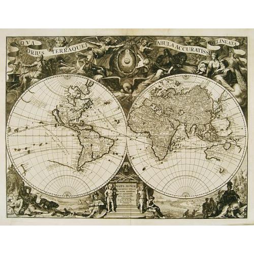 Old map image download for Nova Orbis terraquei tabula accuratissima delineata.