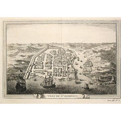 Old map image download for Ville de St. Domingue.