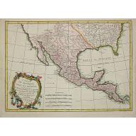 Old, Antique map image download for Carte du Mexique ou de la N.lle Espagne Contenant aussi le Nouveax Mexique, la Californie, avec une partie des Pays adjacents.