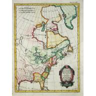 Old map image download for Partie du Nord de l' Amerique Septentrionale.