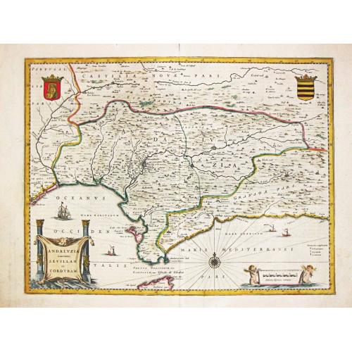 Old map image download for [Lot of 4 map western Spain / Portugal Antique map of Galicia] Gallaecia Regnum, descripta a F. Fer. Ojea.
