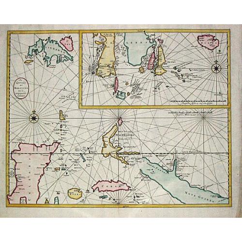 Old map image download for De Landvoogdy der Moluccos met de aangrenzende Eylanden.