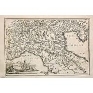 Old, Antique map image download for Gallia Cisalpina.