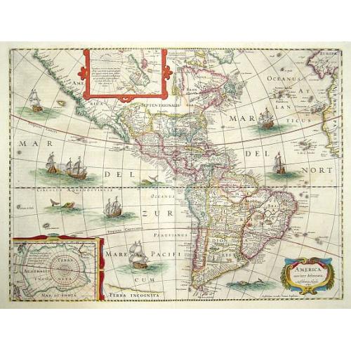 Old map image download for America noviter delineata