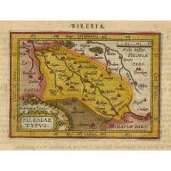 Old, Antique map image download for Silesiae Typus.
