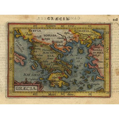 Old map image download for Graecia.