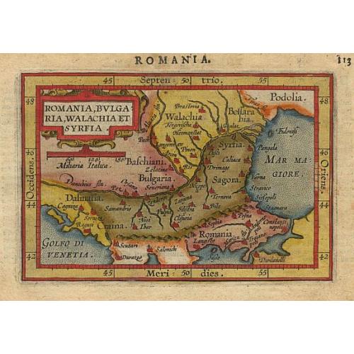 Old map image download for Romania, Bulgaria..