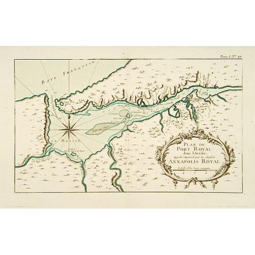 Plan du Port Royal dans l\'Acadie, Appelé Aujourd\' par les Anglois Annapolis Royal.