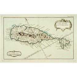 Carte de l'Isle de Saint-Christophe.