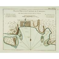 Old, Antique map image download for Plan du Port et du Carenage de Cariacoua.