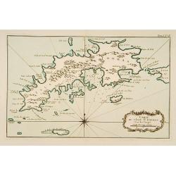 Carte de l'Isle St-Thomas l'Une des Vierges.