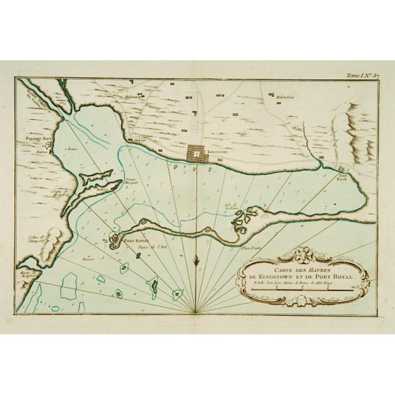 Carte des Havres de Kingstown et de Port Royal.