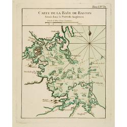 Carte de la Baye de Baston. [Boston]