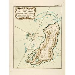 Plan de l'Isle A Vache a la Coste Sud de S. Domingue.