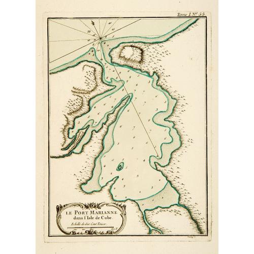 Old map image download for Le Port Marianne dans l'Isle de Cube.