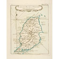 Carte de l'Isle de la Grenade.