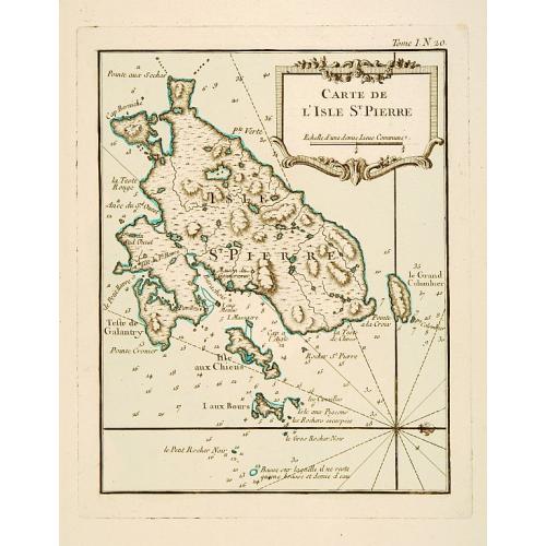 Old map image download for Carte de l'Isle de St. Pierre.
