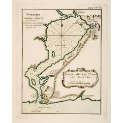 Plan de la Baye de St. Yago dans l'Isle de Cube.
