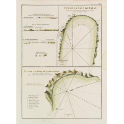 Vue de la Baye de False / Vue de la Rade de Simons-Baye. Vue du Cap des Aiguilles. Vue du Cap des Hottentots. Vue du Cap de Bonne Espérance.