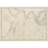 Old map image download for Carte réduite de l'Océan Oriental, depuis Le Cap de Bonne Espérance jusqu'à l'Isle Formose.