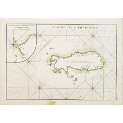 Plan de lIsle de Rodrigues. / Plan particulier du Nord de l'Isle de Madagascar depuis le Cap d' Ambre jusqu'à Infandria. Plan particulier du Nord de l'Isle de Madagascar depuis le Cap d'Ambre jusqu'à Infandria.