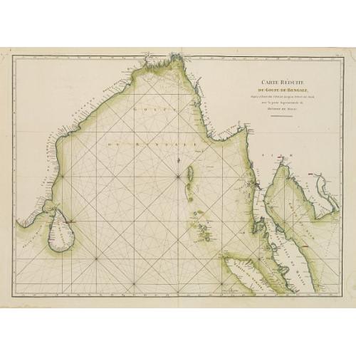 Old map image download for Carte réduite du Golfe du Bengale depuis l'Isle de Ceylan jusqu'au Golf du Siam?