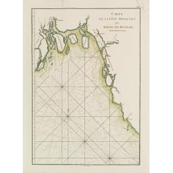 Carte de la Côte Orientale du Golfe du Bengale.