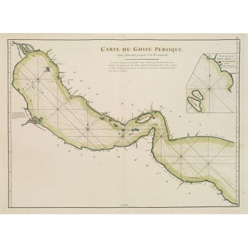 Old map image download for Carte du Golfe Persique depuis Bassora jusqu'au Cap Rasalgate.