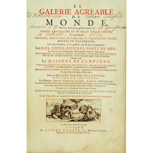 Old map image download for [Title page] La galerie agréable du Monde.