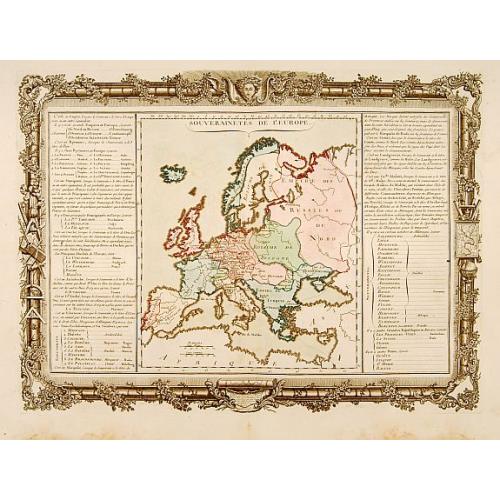 Old map image download for Souverainetés de l'Europe.