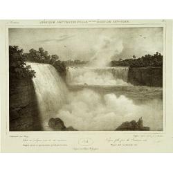 Niagara falls from the American side.