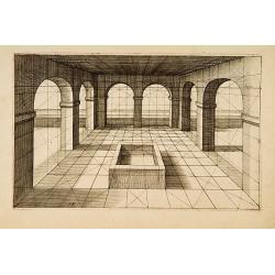 Perspective print by Vredeman de Vries.