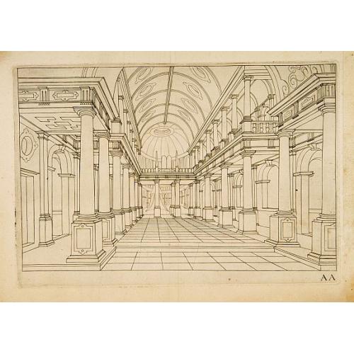 Perspective print by Vredeman de Vries.