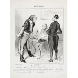 Robert Macaire. Inventaire chez un veuf. Mon Dieu! Messieurs . . . (Plate 9).