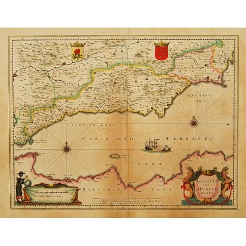 Old map image download for Granata et Murcia regna.
