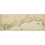 Old, Antique map image download for Kust Van Afrika van de Tafel Baay aan Kaap de Goede Hoop tot de Saldanha Baay.