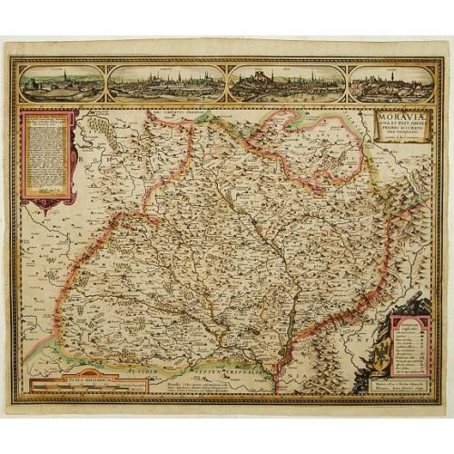 Old map image download for Moraviae Nova et post omnes priores accuratissima delineatio.