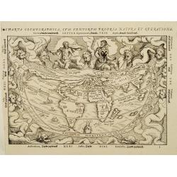 Charta cosmographica, cum ventorum propria natura et operatione..
