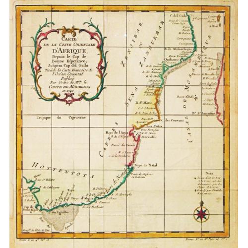 Old map image download for [Lot of 11] maps of South Africa / prints  - Carte du Congo et du Pays des Cafres.