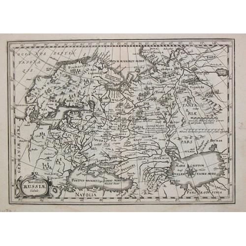 Old map image download for Novissima Russiae Tabula.