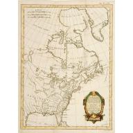 Old, Antique map image download for Partie du Nord de L'Amerique Septentrionale..