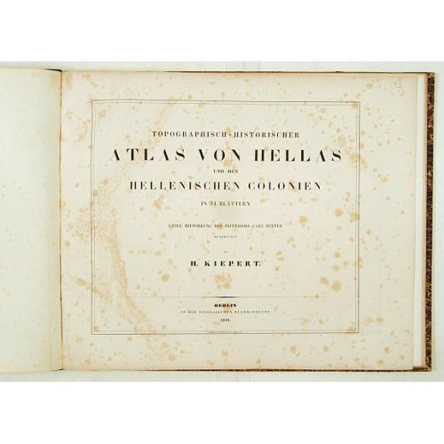 Old map image download for Atlas von Hellas und den hellenischen Kolonien.