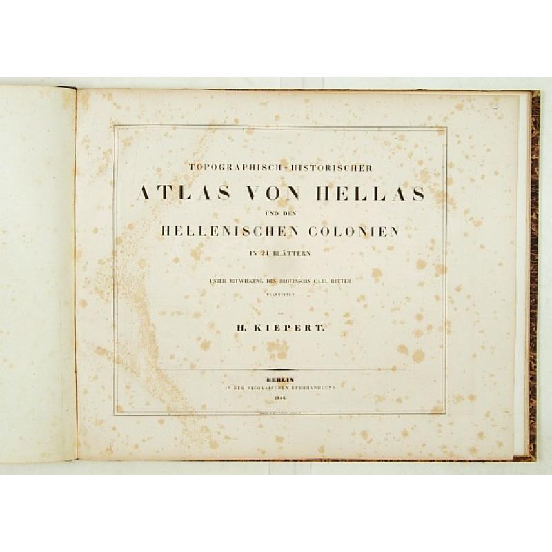 Atlas von Hellas und den hellenischen Kolonien.