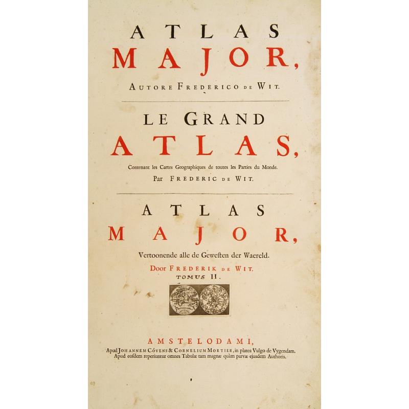 [Title page] Atlas Major F.de Wit.